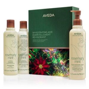 AVEDA 🌱INVIGORATING AWE ROSEMARY MINT HAIR & BODY ESSENTIALS SET SHAMPOO